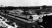 Image: View of the site for the National Gallery of Art as construction begins