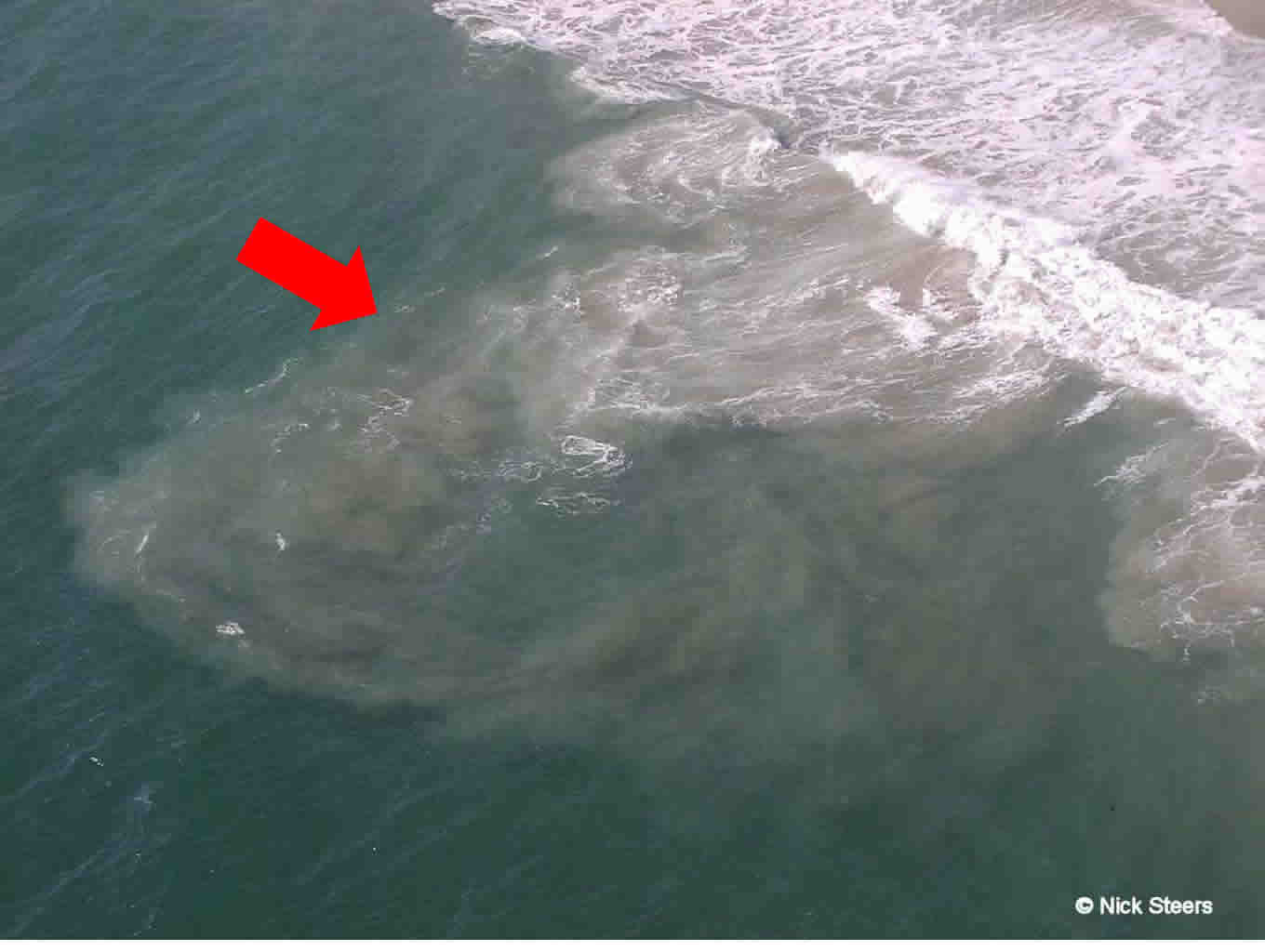 rip current seen from above