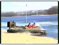 hovercraft are used to survey the river during winter