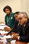 Kevin Brown, Director, Trinity Christian Community, New Orleans, addresses a meeting of the Corporation for National and Community Service Board of Directors on September 20th, 2006 to discuss the powerful contribution made by national service participants and the continuing need for more volunteers on the long road to recovery.