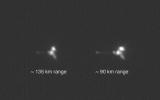 Mars Odyssey from Two Distances in One Image