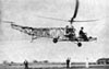 With Igor Sikorsky at the controls, the VS-300 hovers during an early public demonstration flight