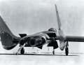 F7U Cutlass with its tail hook down