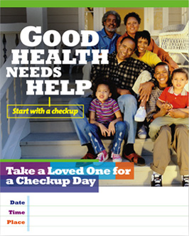 Take a Loved One for a Checkup Day Poster