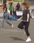 Photo of person jumping rope