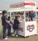Photo of the Washington Nationals booth