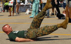 Photo of one of the U.S. Marine Corps Drill Sergeants