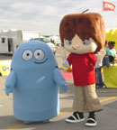 Photo of mascots from the Cartoon Network