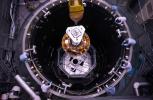 NASA's Phoenix Mars Lander was lowered into a thermal vacuum chamber at Lockheed Martin Space Systems, Denver, in December 2006