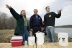Small photo: President Bush participates in a water testing project