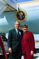 President George W. Bush will meet Charlotte Van Fleet upon arrival in Los Angeles, California, on Wednesday, March 3, 2004.  Since 1993, Van Fleet has been an active volunteer with the Harambee Christian Family Center in Pasadena, California.