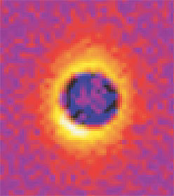 Small- angle neutron scattering pattern