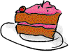 Mean-looking slice of cake