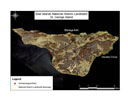 Historic Landmark boundaries and archaeological sites are overlaid on satellite imagery of St. George Island.