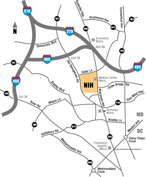 Map of Bethesda Area