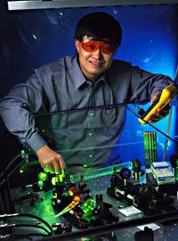 NIST physicist Jun Ye in his laboratory.