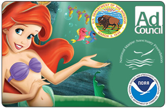 The “Little Mermaid” PSAs are designed to raise awareness among children—and through them all Americans— about the health of the oceans. The Department of the Interior is participating in the campaign in conjunction with the Advertising Council, the National Marine Sanctuary Foundation, the National Oceanic and Atmospheric Administration and Walt Disney Studios Home Entertainment.  