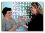 two people using sign language