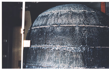 Charred ablative heat shield from the first KH-4 CORONA mission.