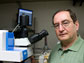 Photo of Professor Israel Wachs with the combined Raman-Infrared spectrometer/microscope.
