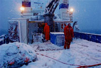 Winter sampling in Alaska