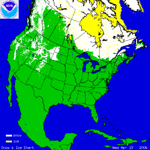 daily animation of U.S.snow cover from the month