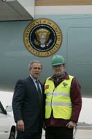 President George W. Bush will meet Charles Hall upon arrival in Charleston, South Carolina, on Thursday, February 5, 2004.  Hall is an active volunteer with the Charleston County Citizen Corps Council. 