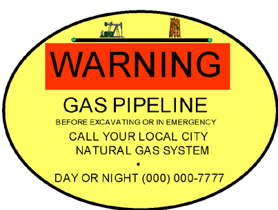 pipeline marker that meets the federal requirements