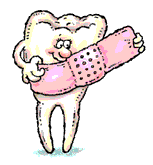 Tooth with Bandaid,  Copyright Loel Barr