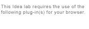 This Idea Lab requires the use of the following plugin(s) for your browser.