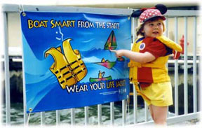 National Safe Boating Campaign graphic and link