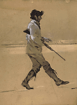 Sketch of Man Walking