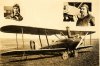 Arctic explorers Amundson and Omdahl with plane