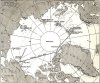 Map of North Pole expeditions