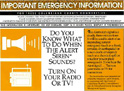 Graphic of Important Emergency Information Poster