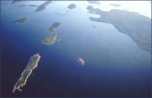 Casco Bay Islands. Photo courtesy of Casco Bay Estuary Partnership