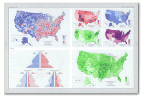 Link to the Library of Congress - scans of Thematic Maps from the 1970 National Atlas of the United States