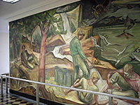 Image of a mural by Henry Varnum Poor, 'Conservation of American Wildlife'