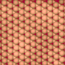 cobalt atoms being dragged across lattice of copper atoms