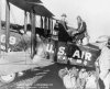 Lindbergh loading mail in plane