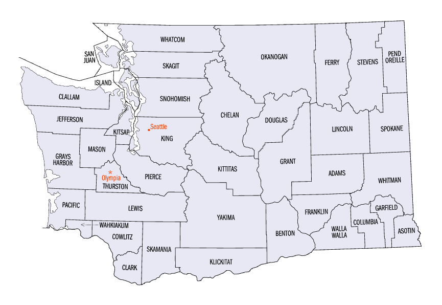 Washington map