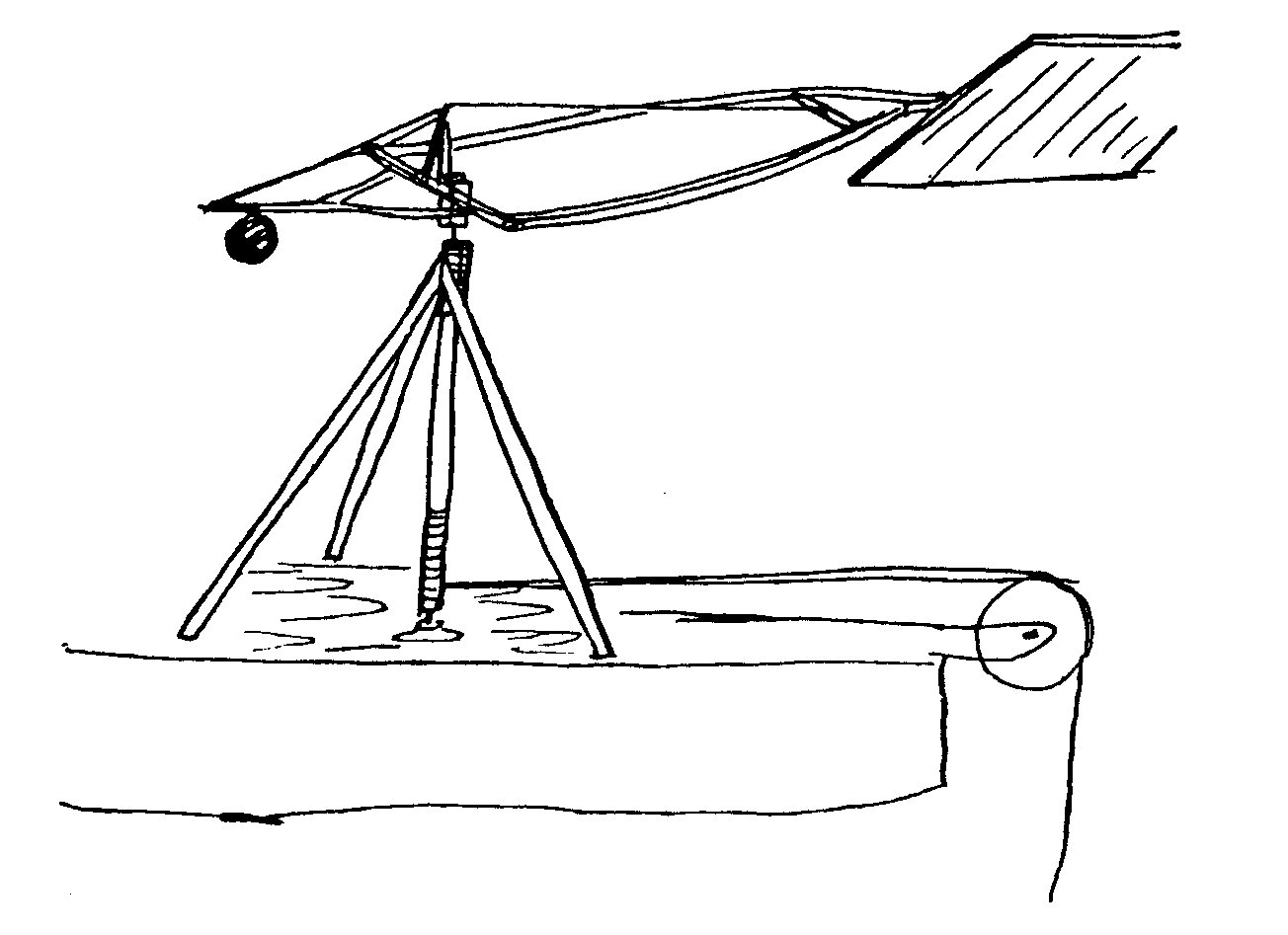 In the early 1800s, George Cayley devised the whirling arm as a way to measure the drag and lift of airfoils.
