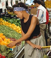 image of woman shopping