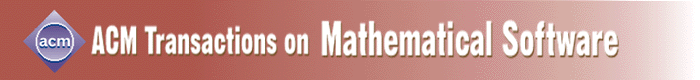 ACM Transactions on Mathematical Software