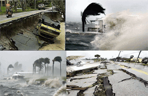 Damage photos from Hurricane Frances along the Florida east coast
