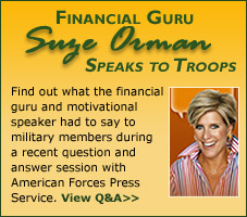 Financial Guru Suze Orman Speaks to Troops