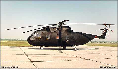 The Sikorsky CH-3E helicopter