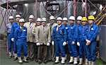 Members of NRC's Construction Inspection Division (center) visited Japan Steel Works in Muroran, Japan