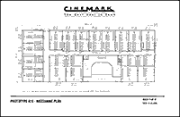 Mezzanine plan for a prototypical 16-auditoria theater complex which consists “type C”, “type D”, and “type E” auditoria.