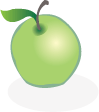 Illustration of an apple